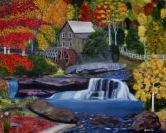 Colours of Autumn - Original Acrylics on  Canvas 24x36 (2004)