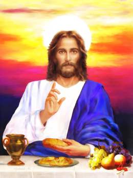 Jesus Christ Portrait, Last supper Portrait, Christianity Catholicism 